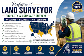 usa tx fl ga ca nc nj wg land surveyor property and boundary surveys