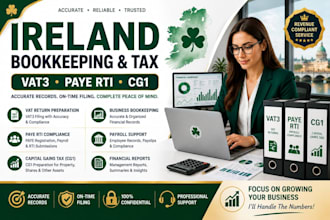 do ireland bookkeeping file vat paye capital gains tax using vat3 paye rti cg1