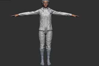 do 3d character rigging in blender,  3d character or model
