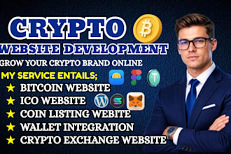 create crypto website, crypto token website, meme coin and ico presale website