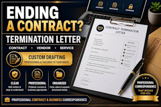 draft a professional contract termination or cancellation letter