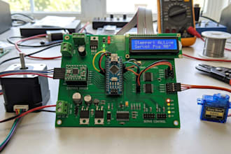 design motor driver stepper control servo control pcb and embedded circuits