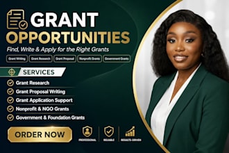 be your grant writing consultant for proposals and research
