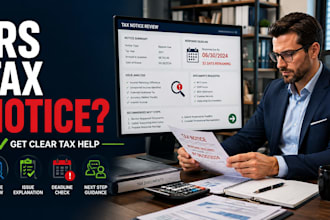 review your irs tax notice and provide professional tax help