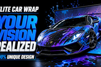 create custom car livery, racing livery and livery car wrap design
