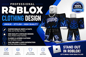 design custom roblox clothing, ugc outfits and layered clothing