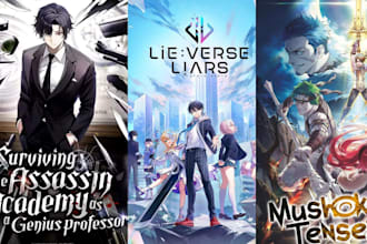 design a stunning light novel cover webtoon anime manga and and webnovel cover