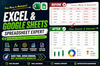 fix excel spreadsheet, formula error and google sheet