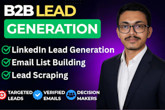 do b2b lead generation, lead scraping and verified email list building
