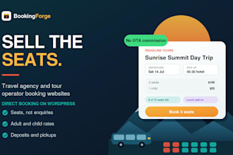 build travel agency, tour website with direct booking on wordpress