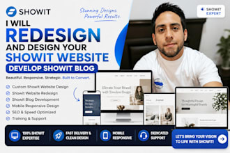 redesign and design your showit website develop showit blog