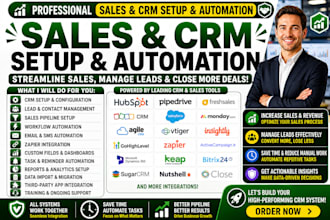 setup freshsales agile crm vtiger insightly zapier sync gohighlevel hubspot crm