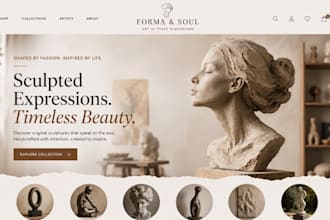 design redesign squarespace art sculptural website fine art website art studio