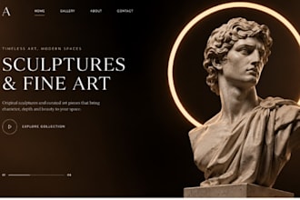 design redesign squarespace art sculptural website fine art website art studio