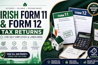 file irish form 11 and form 12 tax returns for self employed and landlords