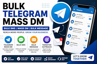 bulk telegram mass dm, telegram mass dm, bulk sms, mass dm