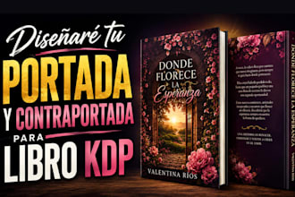 disenare tu portada y contraportada para libro KDP