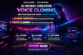 train your voice to make ai cover song, remake or recreate ai song, clone voice