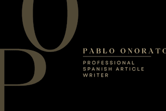 write SEO articles and blog posts in spanish
