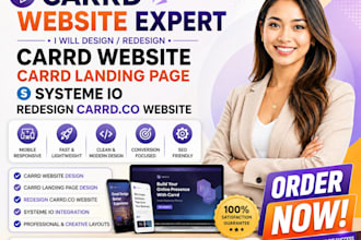 do carrd website design carrd landing page systeme io redesign carrd co website