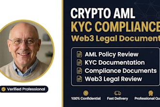 review and edit crypto aml, kyc, compliance, and web3 legal documents