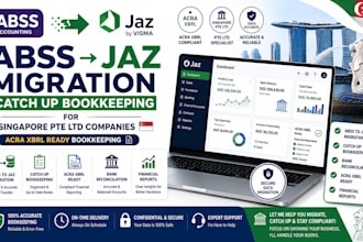 migrate abss to jaz and catch up acra xbrl bookkeeping for singapore pte ltd