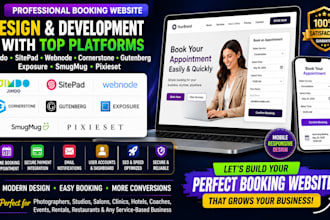 build jimdo  webnode cornerstone gutenberg exposure smugmug booking  website