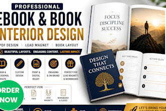 create ebook book interior design pdf design lead magnet book layout