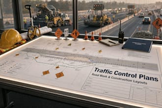 create traffic control plans, road work layouts and construction diagrams