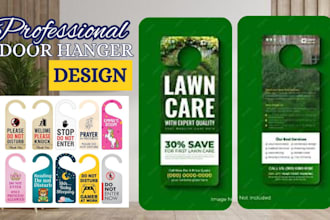 design a professional door hanger