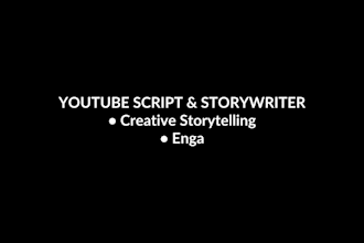 write creative story and script for your youtube videos