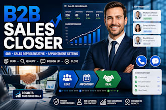 close b2b sales as your commission based sales representative and sdr