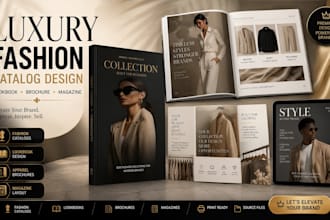 design b2b fashion clothing apparel catalog lookbook brochure and magazine