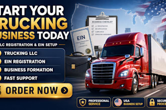 register trucking llc get ein and start your trucking business in USA