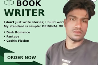 be your dark romance, fantasy and fiction ghostwriter