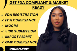 fda registration fda compliance mocra 510k submission import permit gmp