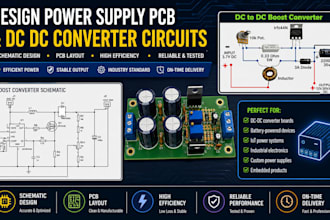 design power supply pcb and dc dc converter circuit