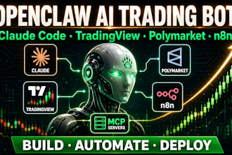 build openclaw ai trading bot claude code polymarket tradingview crypto bot n8n