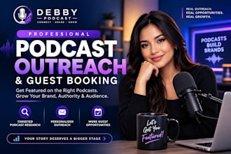 do podcast outreach expert for guest booking podcast promotion and growth