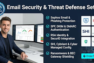 configure email security services providers via shi sophos cybriant cyberduo rsa