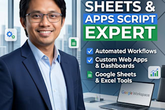 automate google sheets and build custom apps script web apps