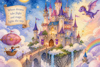 children story book illustration, children book illustration watercolor