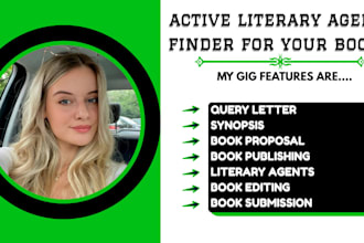 create a query letter and  synopsis to get you agent representation