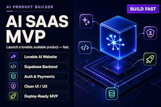 build lovable ai website, lovable dev app and supabase saas mvp