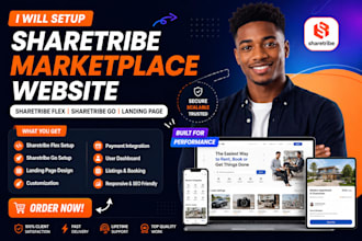 setup sharetribe marketplace website sharetribe flex sharetribe go landing page