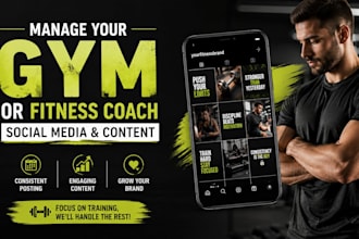 manage your gym or fitness coach social media and content creation