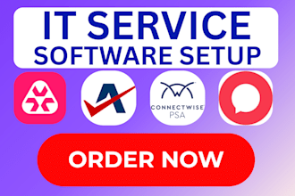 it setup connectwise psa autotask psa halopsa kaseya atera it msp rmm superops