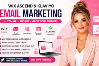 do wix email automations ascend newsletter campaign banner design email template