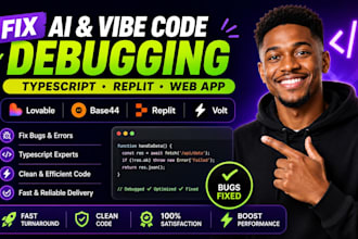 fix lovable dev ai base44 debugging typescript replit vibe coding web app volt