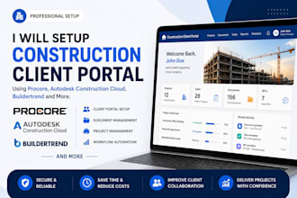 use procore autodesk construction cloud builder setup construction client portal